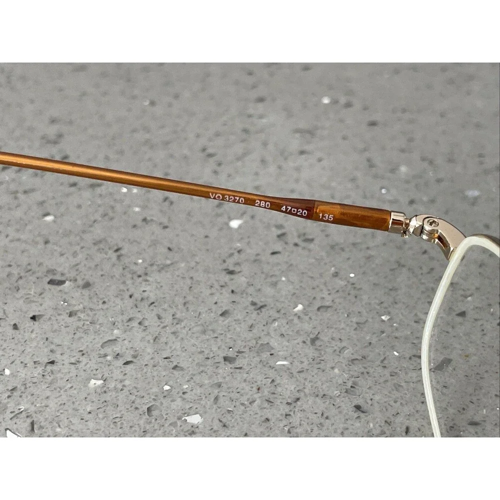 Vogue VO 3270 280 Eyeglasses Frames Only 47-20-135 Half rim gold Italy